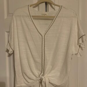 Max studio Tie Front Top, Medium, Great Condition